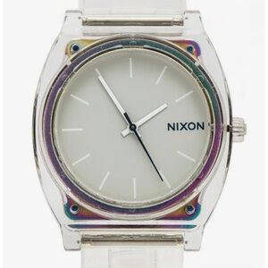 Nixon Clear and Silver Wearable Watch